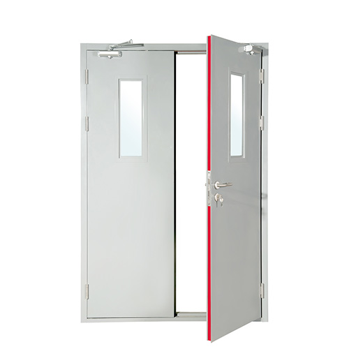 鋼質(zhì)防火門、鋼框木質(zhì)門防火門、木質(zhì)防火門區(qū)別(圖1) 防火門鋼質(zhì)帶窗.jpg