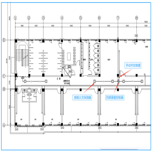 無火災報警場所電動擋煙垂壁聯動控制探討(圖2) 擋煙垂壁圖.jpg